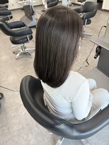 ガルボヘアー 桟橋店(garbo hair)&nbsp;ナチュラルハイライト グレージュ 透明感カラー ボブ