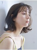 ミディアムレイヤーパーマ／顔まわり