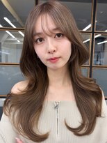 ソア 渋谷(soar) 20代30代春◎ミルクティーベージュ韓国レイヤー