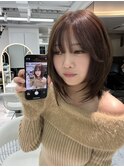 ミディアムレイヤーカット/似合わせカット/大人ガーリー/20代