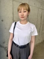 ワンエルディーケーヘアー(1LDK hair) ミニマルショート×ベージュカラー