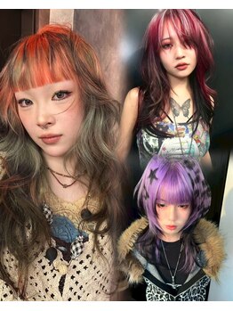 ヌル(Null)の写真/人気のルーツカラーエンドカラーを始め高クオリティなデザインカラー[ルーツカラー/ブリーチカラー/ウルフ]
