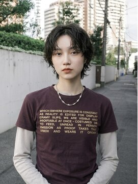 キビト(kibito) 新宿若松河田曙橋外ハネウルフパーマッシュウルフパーマ20代30代
