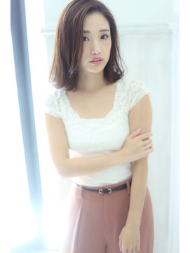 リノン(LINON) ボブ×切りっぱなし×外ハネ