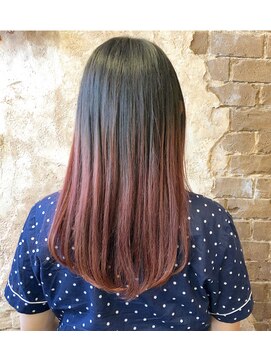 マギーヘア(magiy hair) グラデーションピンク［magiyhair西部笑］