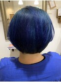 ブルー(派手髪)