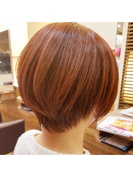 ブレス バイ ファースト 大和吉岡店(Breath by first) 丸みショートボブ×ピンクベージュ【stylist西條】
