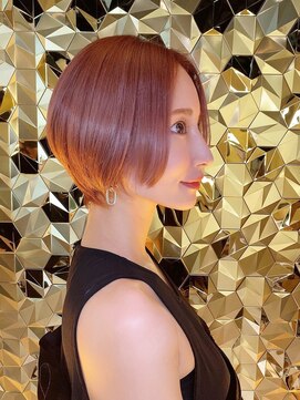 ハンナ 名古屋(HANNAH) ハンサムショート　モカピンク　キャビアトリートメント