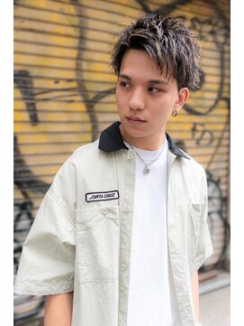 メゾンバイハバナ(maison by HAVANA) メンズビジネスツーブロックアップバング束感ショートマッシュ