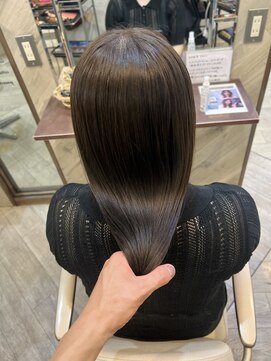 アンジェリカラボ 梅田店(ANGELICA LABO) 艶髪しっとり透明感カラー髪質改善トリートメント【川又】
