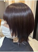 顔まわりウルフカット_くびれレイヤー_レイヤーカット
