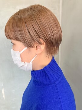 テトヘアー(teto hair) ミルクティーベージュ、透け感ベージュ、マッシュショート