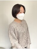 ボブ 暗い髪カラー ラベンダーカラー
