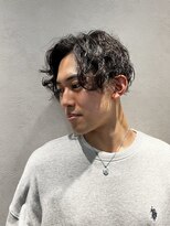 キタセンジュバーバー バイ ティーズ(KITASENJU BARBER by T's)&nbsp;波巻きミックスパーマ　ミディアム