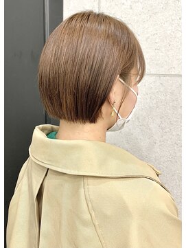 アンリ(Anli) 《Anli KANAKO》ミニボブ ショートボブ くすみベージュ