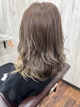 チコ 久留米店 ハイライト×インナーカラー