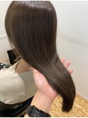 髪質改善×透明感グレーベージュカラー