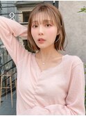 ショートボブ20代30代40代大人可愛い前下がり表参道