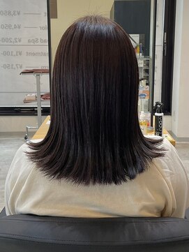 アトリエコア(Atelier Coa) 顔周りレイヤーカットくびれヘアミルクティーベージュカラー