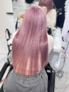 ランテルディ 渋谷(LANTERDIT) 髪質改善　ストレート　艶感　ペールピンク　ハイトーン　ロング