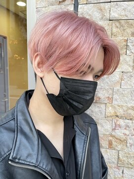 ルーブ トウキョウ(Loob. TOKYO) メンズハイトーンメンズブリーチカラーミルクティーピンク池袋