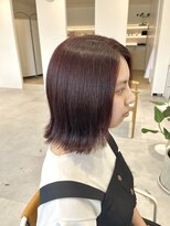 レンジヘアー(lange hair)&nbsp;外ハネボブ【鈴鹿/ブリーチなし/ブリーチなしダブルカラー】
