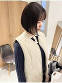 "久保田"まとまるぷつっとボブ内巻きヘア切りっぱなし