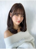 20代30代40代ワンカールレイヤースタイル☆小顔前髪カット