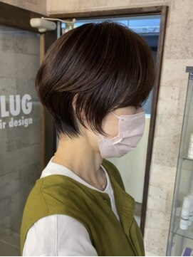 プラグ ヘアーデザイン 大名店(PLUG hair design) ショートボブ/ショートヘア/脱白髪染め/白髪ぼかし/髪質改善