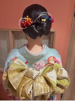 モイ(moi)&nbsp;成人式振袖着付け、タイトリボンヘアセット