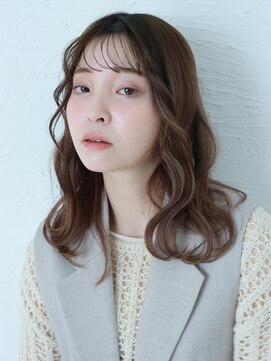 スリール バイ ミリー 江坂(Sourire by milly) 【Sourire江坂】ウェーブミディアム×イメチェンスタイル