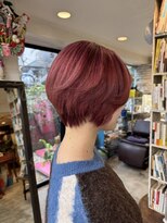 リブロ 三軒茶屋(LIBRO) ミニウルフチェリーブラウンショートベリーショート