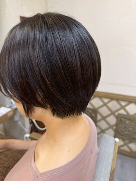 ヘアリゾート粋 ウナム 新宿東口店(enam) ショートカット/ダークブラウン/艶髪