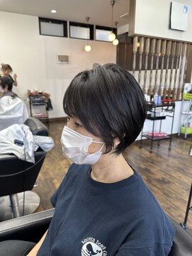 美容室 夢先案内 キレカワくびれショートで、スッキリ可愛い！