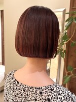 ビュートリアム265(BEAUTRIUM 265)&nbsp;★切りっぱなしボブ/オレンジ/暖色カラー/内巻きボブ/銀座20代