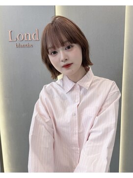 ロンドリゼル 札幌(Lond RiseL) オリーブグレー/前髪/ボブ/マロンベージュ/レイヤーカット/小顔