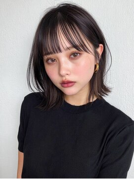 rileyワンカール外はねボブ