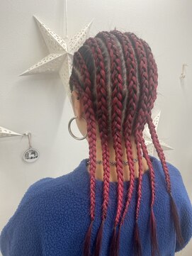 コーンロウ全頭