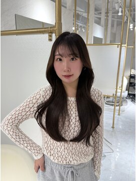 【miyon】韓国レイヤーカット×暗髪カラー×髪質改善