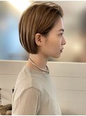 ショートボブ/切りっぱなしボブ/ボブ/前髪なしボブ/北綾瀬