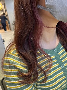 ビスイル 秋葉原店(Vis ill) 大人可愛いモーブカラーパープル髪質改善レイヤーカット