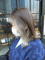 オーガニック アトリエ 大宮(organic+atelier)&nbsp;春イヤリングカラー×くびれボブ◎30代40代小顔レイヤー
