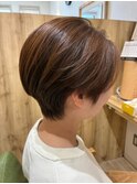 前髪なしのかきあげハンサムショート【カミケンネクスト/郡山】