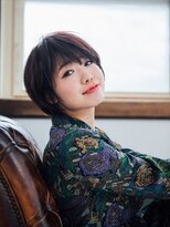 美容室 フラワー 平井店(flower)&nbsp;アシメ前髪マッシュボブ