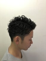 パティオンツー(PATIONN2)&nbsp;イメチェンオールバックツーブロックネープレス無造作パーマ