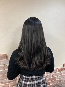 ルフレ 新宿本店1st(Reflet) 《地毛風ブラック×プルエクステ》#新宿#新宿三丁目#髪質改善