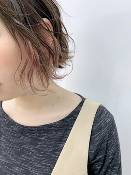 キューズ クラブ(cuz KLUB) 【cuzKLUB】ショートボブ×インナーピンク