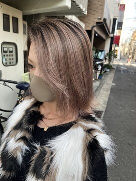 ノーム 横浜(NORM) Norm横浜　バレイヤージュラベンダーグレー