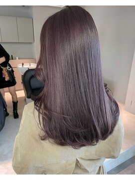 リンドトウキョウ ウメダ(LINDO TOKYO) ラベンダーベージュ/透明感カラー/抜け感