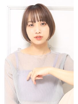 クラッチムク 博多口(CLUTCH muk.) ナチュラル艶髪ストレートボブa17